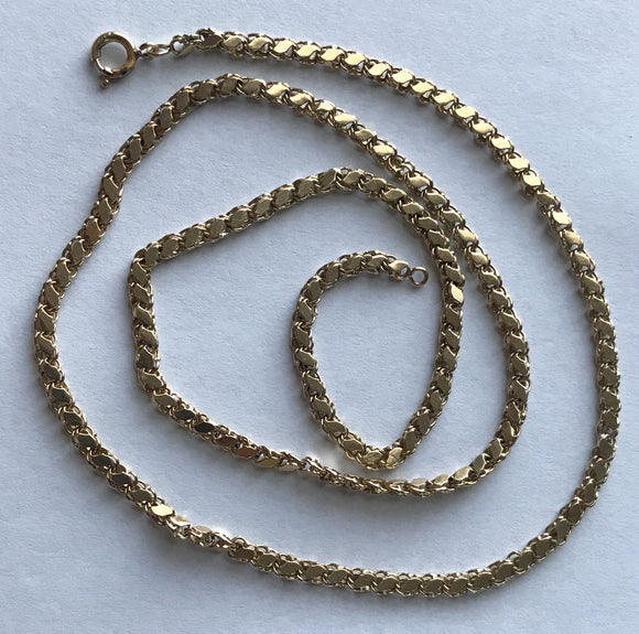 Vintage 14K Gold Necklace with Stamped 1/20 12k clasp